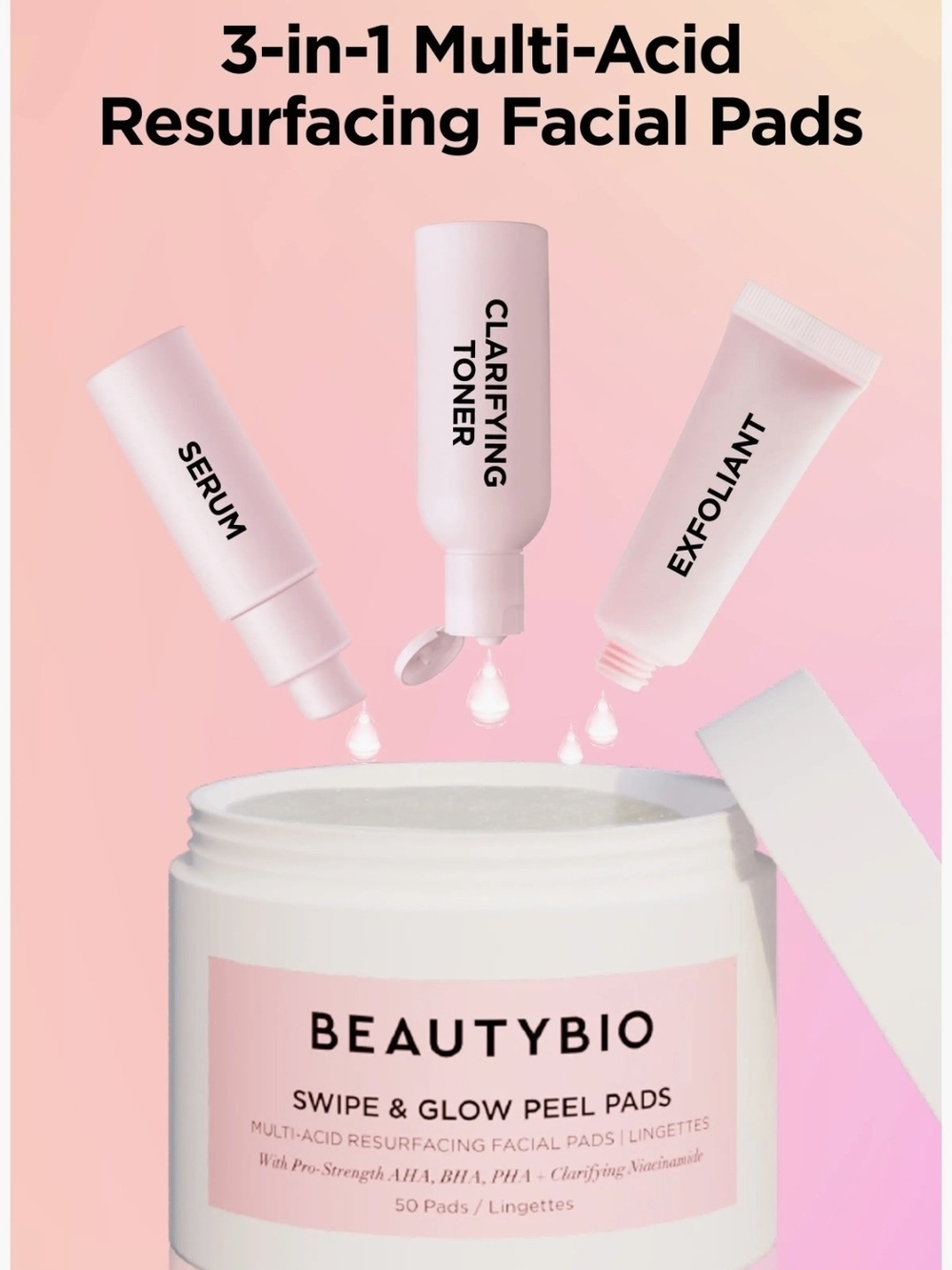 BeautyBio Swipe & Glow Peel Pads - Picture 2 of 3